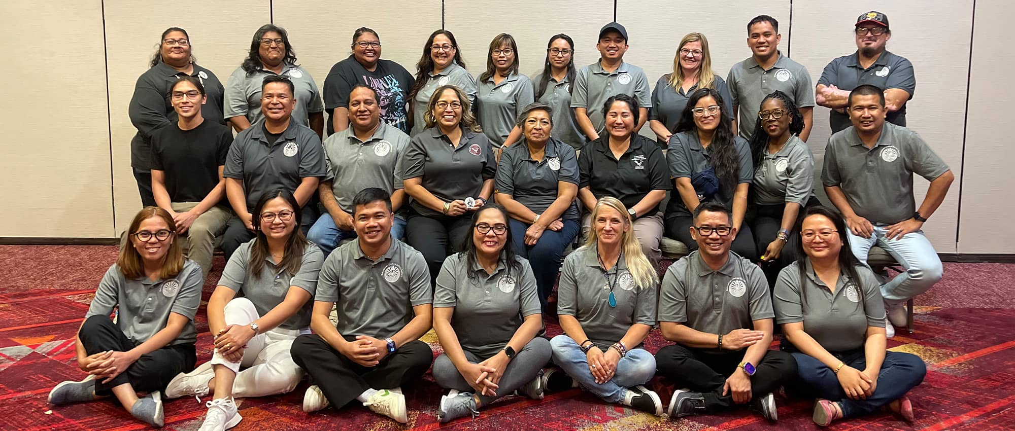 Staff gathered together