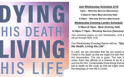 Lent and Holy Week Activities