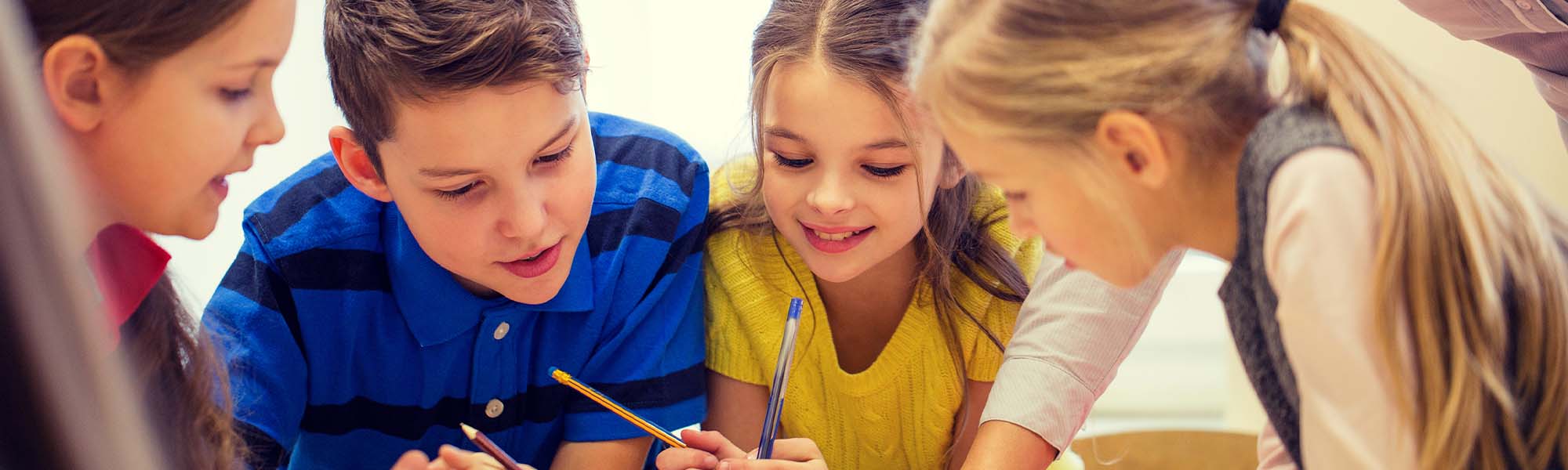 Students working together