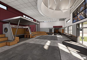 Artist rendering of lobby