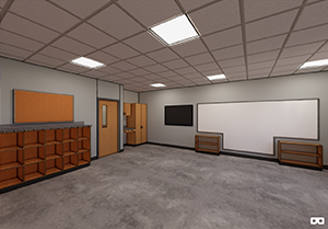 Artist rendering of classroom