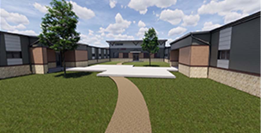 artist rendering of new school