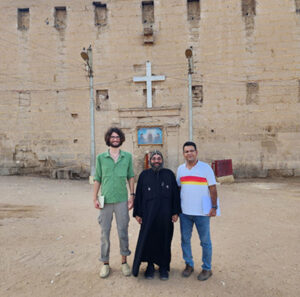 Isaac Watkins at an Egyptian Monastery