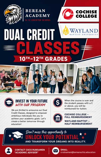 Duel credit classes flyer