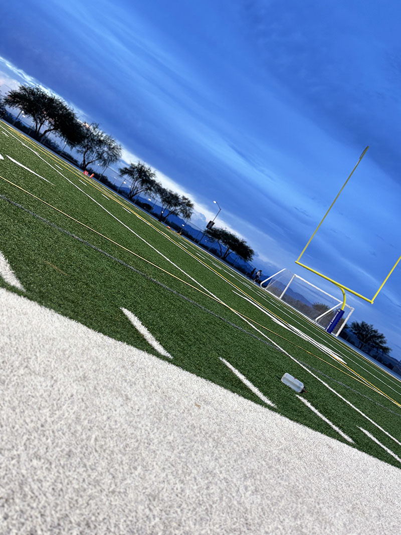 Beautiful football field