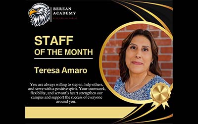 January 2026 Staff/Teacher of the Month