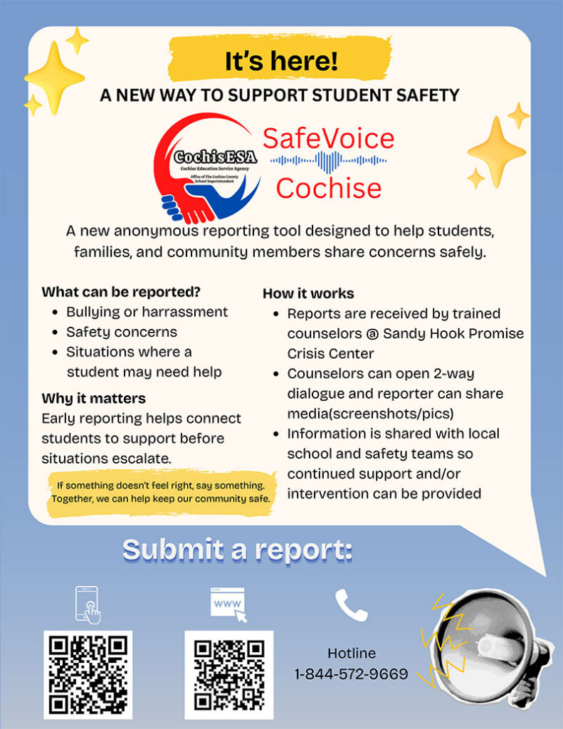 Click to view SafeVoice coming soon flyer