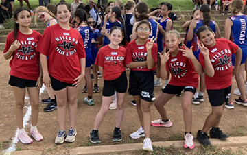 Students from the Cross Country Team