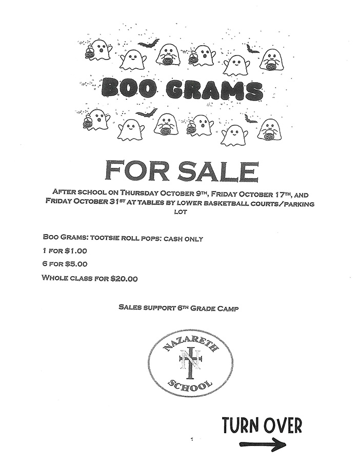 Boo Grams flyer