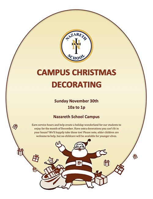 Campus Christmas Decorating flyer