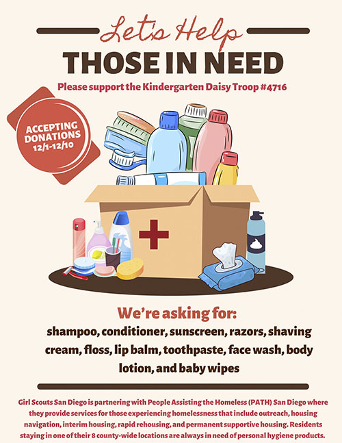 Daisy Girl Scout Donations flyer