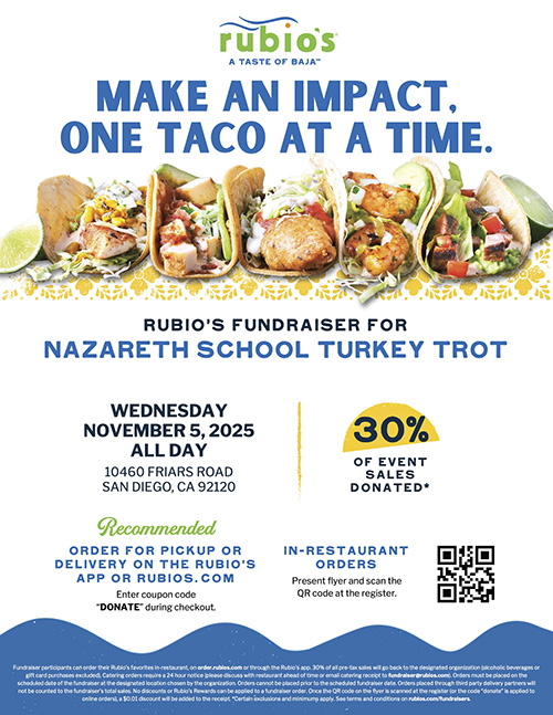 Rubio's Fundraiser flyer