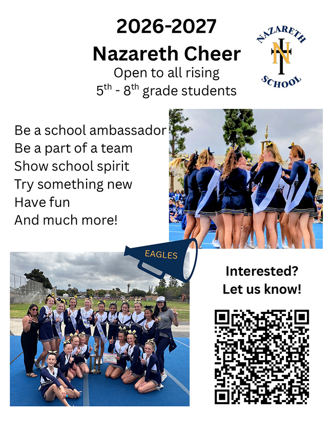 2026–2027 Nazareth Cheer Flyer