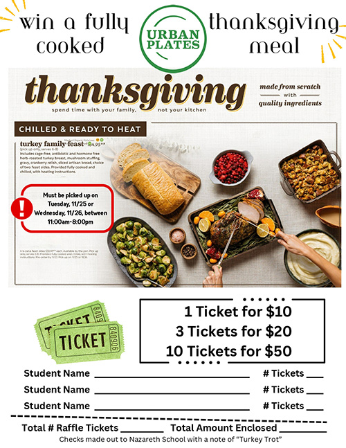 Urban Plates Thanksgiving Meal Drawing Flyer