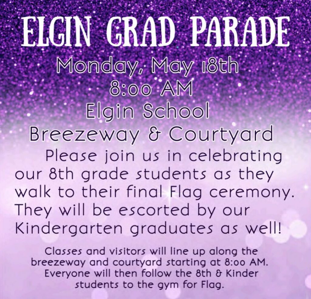Elgin Grad Parade flyer