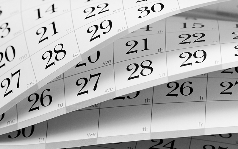 Desk calendar