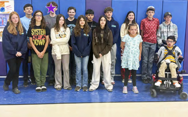 8th grade students who promoted in a graduation ceremony in May 2026