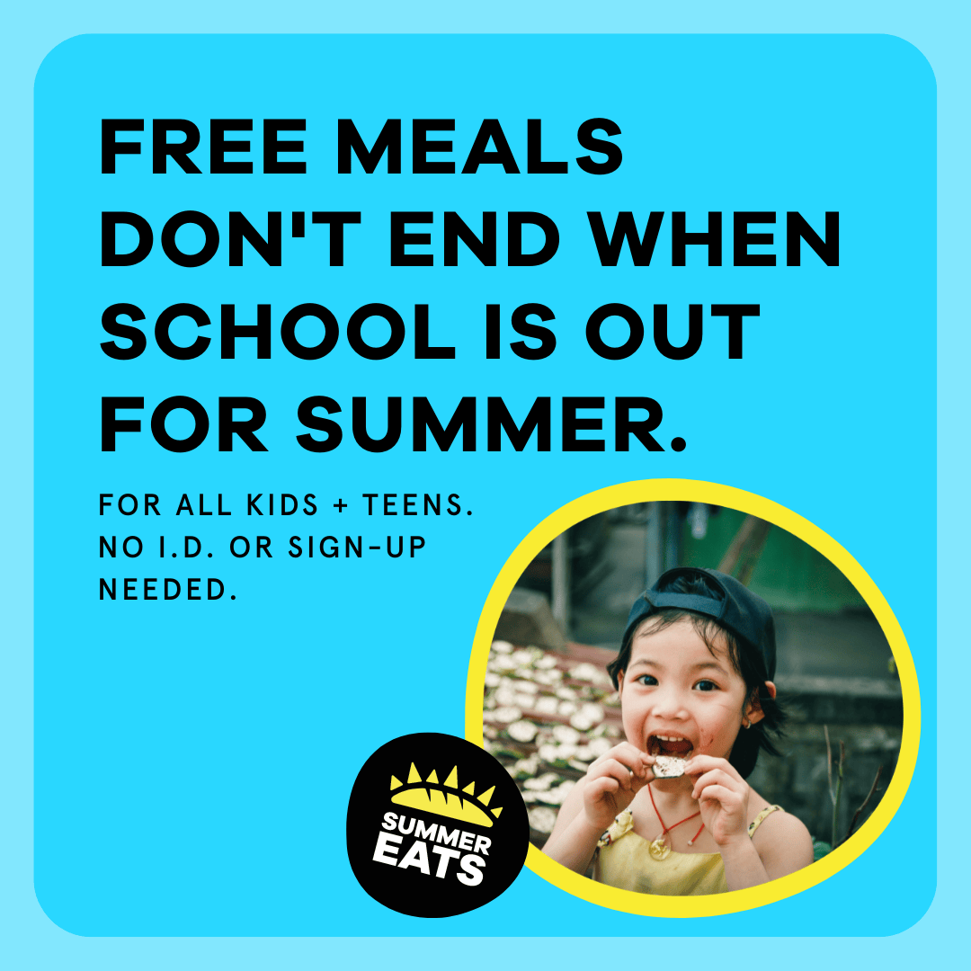 Free Meals don't end when school is out for summer
