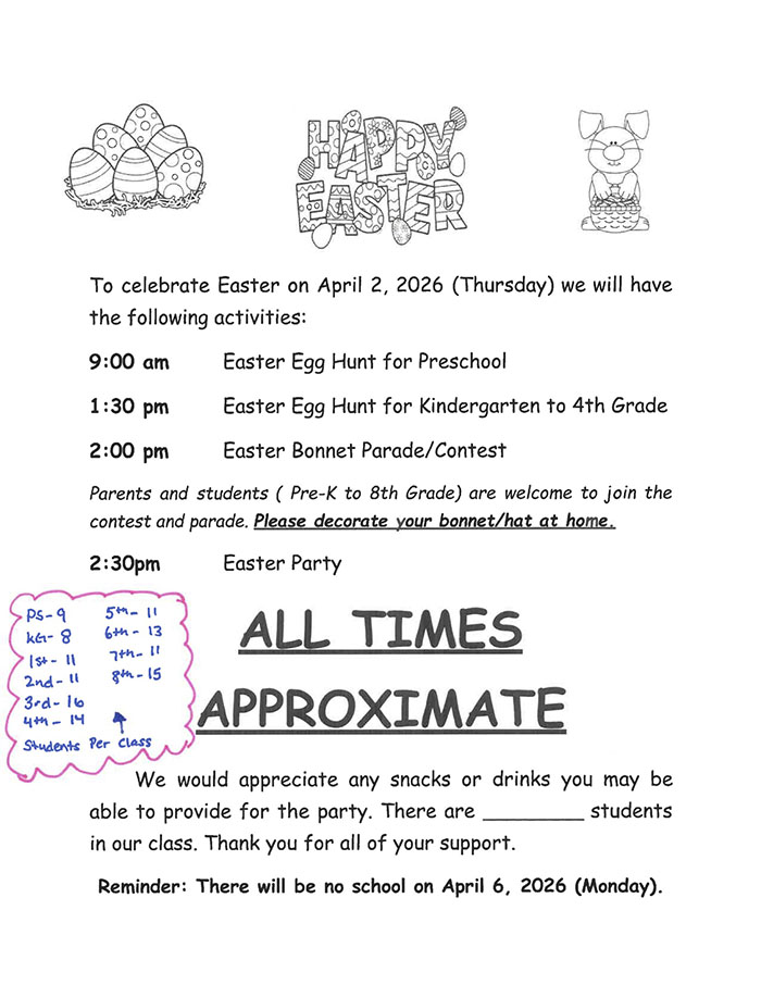 Easter flyer