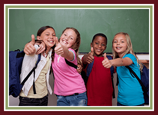 Smiling students
