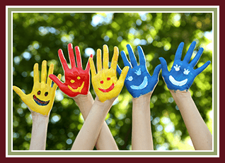 Smiling hands