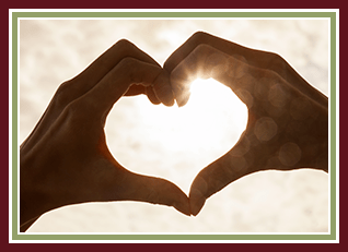 Heart with hands