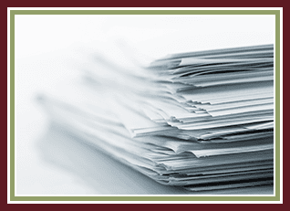 Stack of white papers